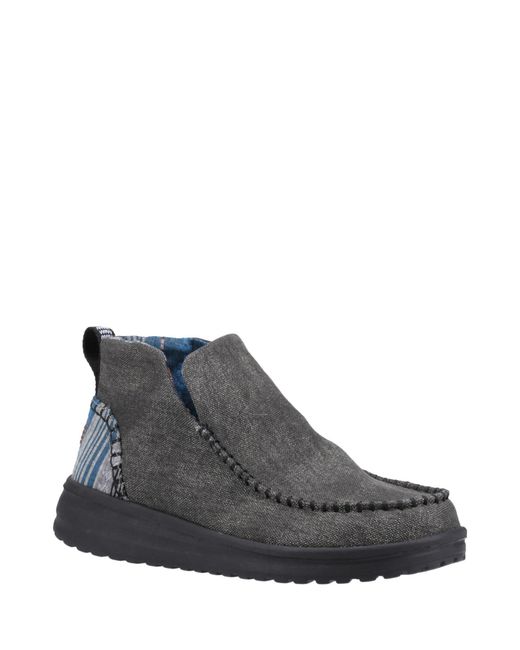 HeyDude Gray Denny Heavy Canvas Boot