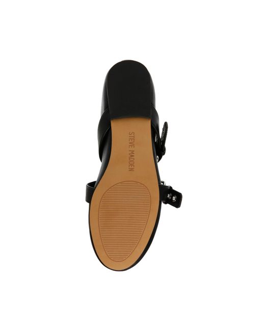 Steve Madden Black Baylen Flat Slippers