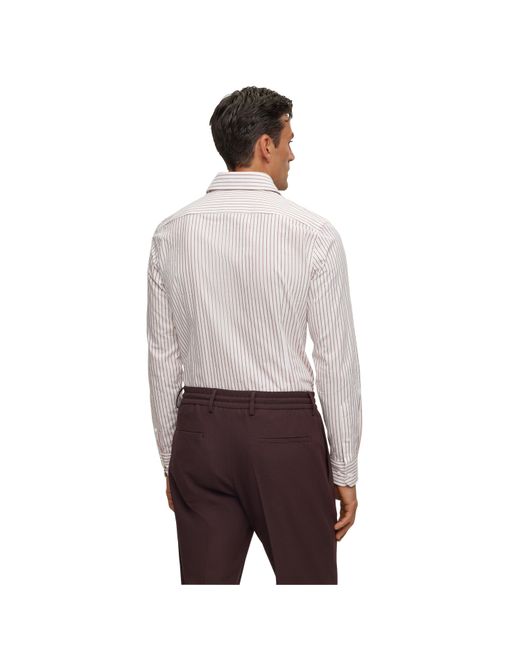Boss Gray Long Sleeve Plain Shirt for men