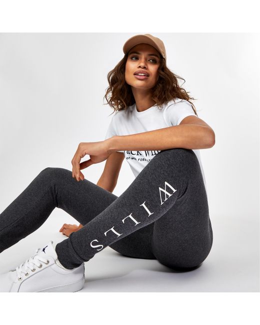 Jack Wills Black Jack Lingham Wills Logo Joggers