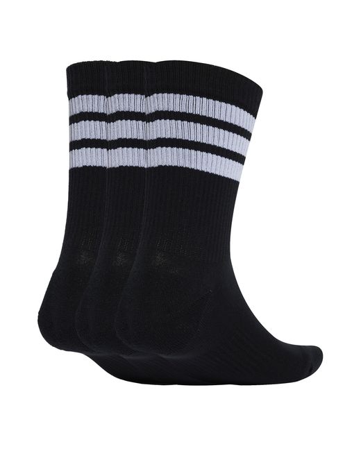 Adidas Black 3-Pack Crew Socks Adults