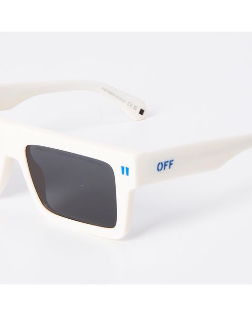 Off-White c/o Virgil Abloh White Chandler 53 Rectangle Sunglasses