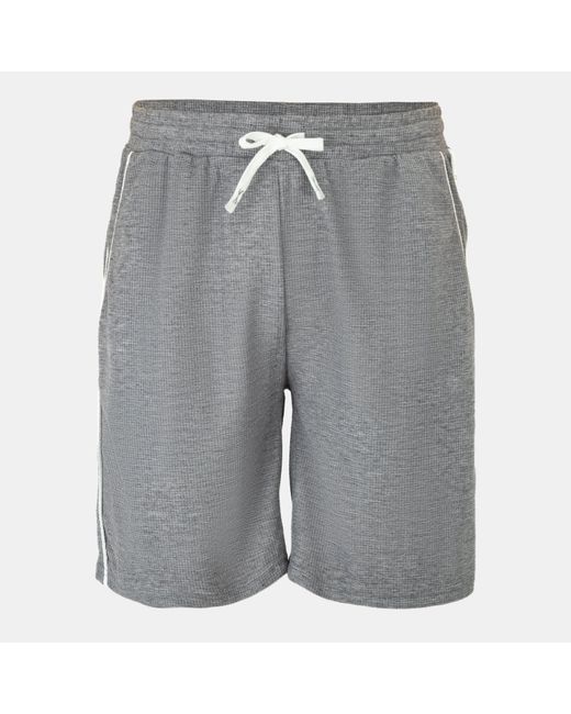 Fabric Gray Waffle Shorts for men