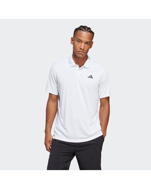 Adidas White Club Tennis Polo Shirt for men