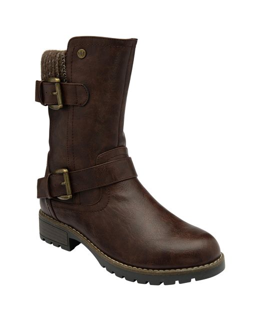 Lotus Shoes Brown Jemima Mid-Calf Boots