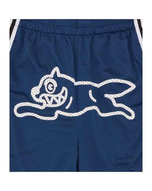 ICECREAM Blue Basketball Woven Tracksuit Shorts for men