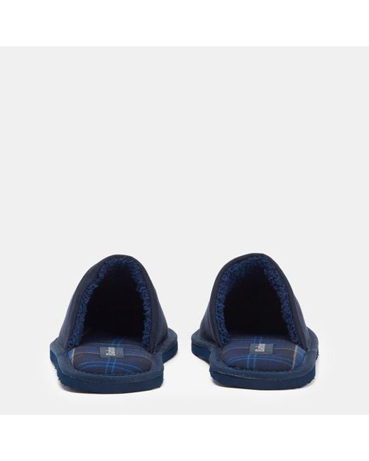 Barbour Blue Everitt Mule Slippers for men