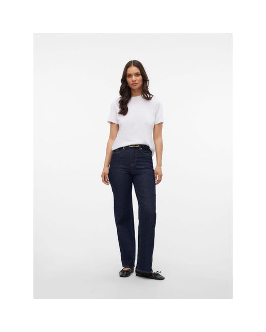 Vero Moda White Paulina Short Sleeve T-Shirt