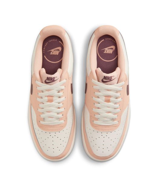 Nike Pink Court Vision Low Next Nature Trainers