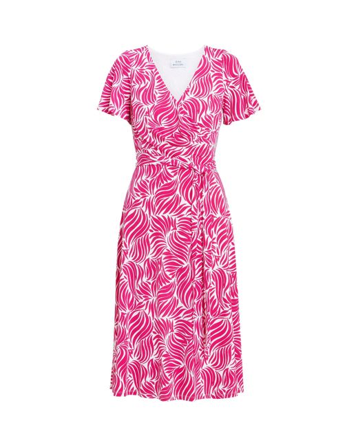 Gina Bacconi Pink Lacey Fit And Flare Dress