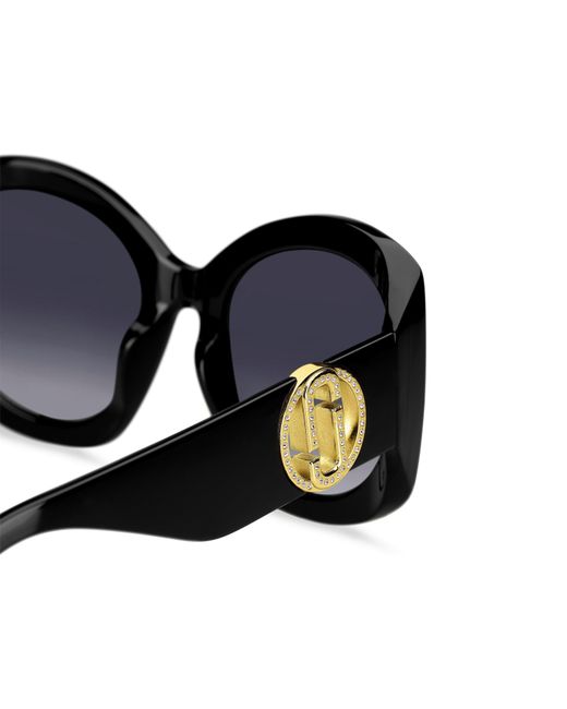 Marc Jacobs Black Round Sunglasses