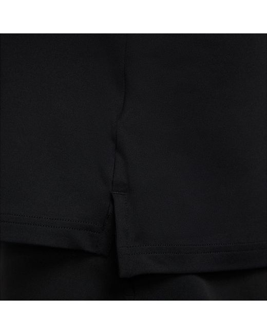 Nike Black Df Tour Solid Polo for men