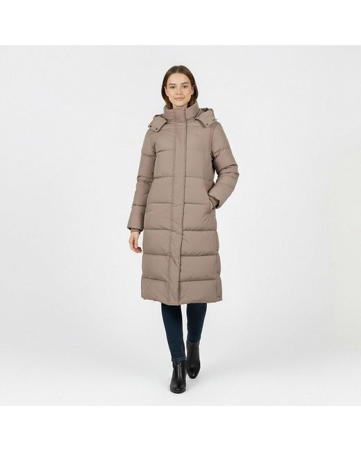 Jack Wills Brown Water Resistant Wind Resistant Detachable Hood Short Puffer Jacket