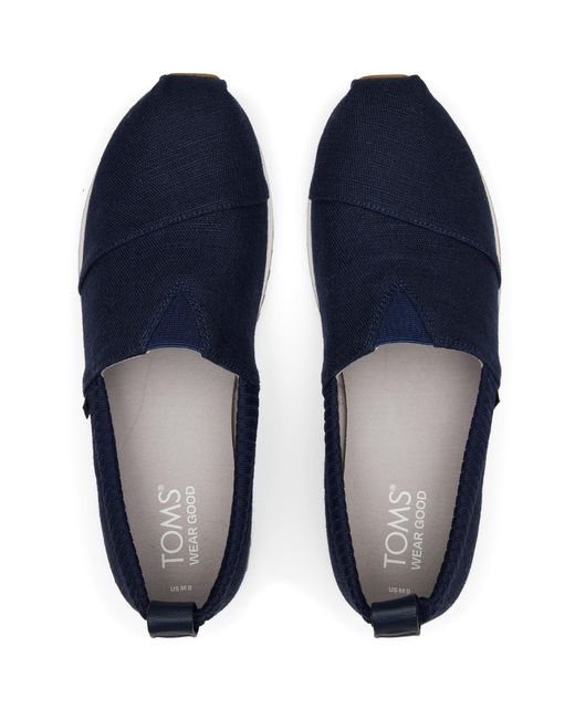 TOMS Blue Alpargata Resident 2.0 Trainers Size 6.5 for men