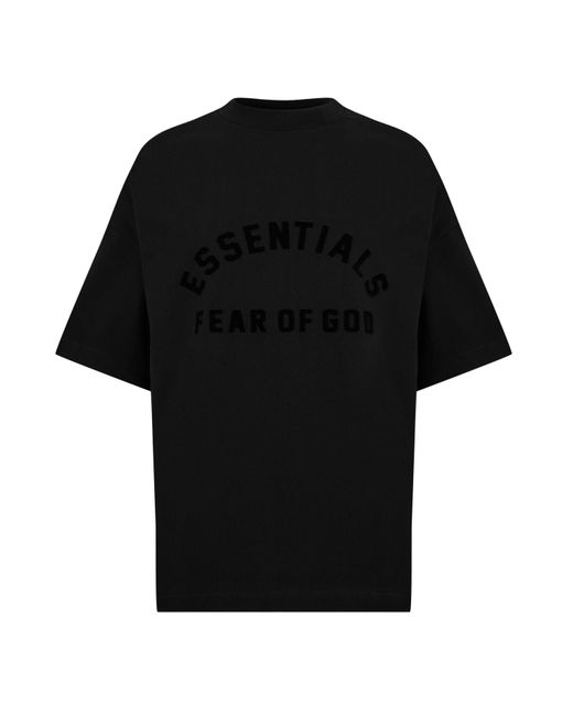 Fear Of God Black Short Sleeve Tee for men
