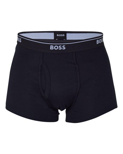 Boss Blue 2 Pack Logo Waistband Trunks for men