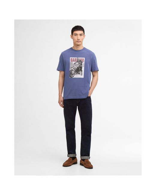 Barbour Blue Arnes T-Shirt for men