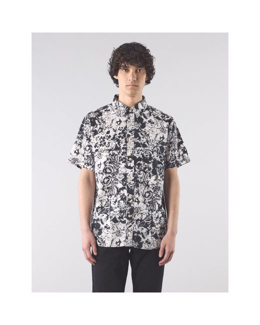Pretty Green White Molineux Short-Sleeve Plain Shirt for men