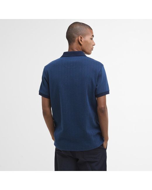Barbour Blue B.Li Harworth Short Sleeve Polo Shirt for men
