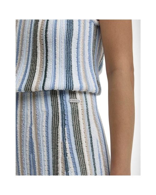 Barbour Blue Midi Skirt