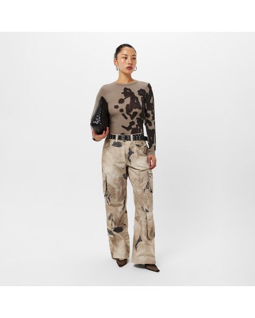 Represent Gray Prowler Cut Out Top