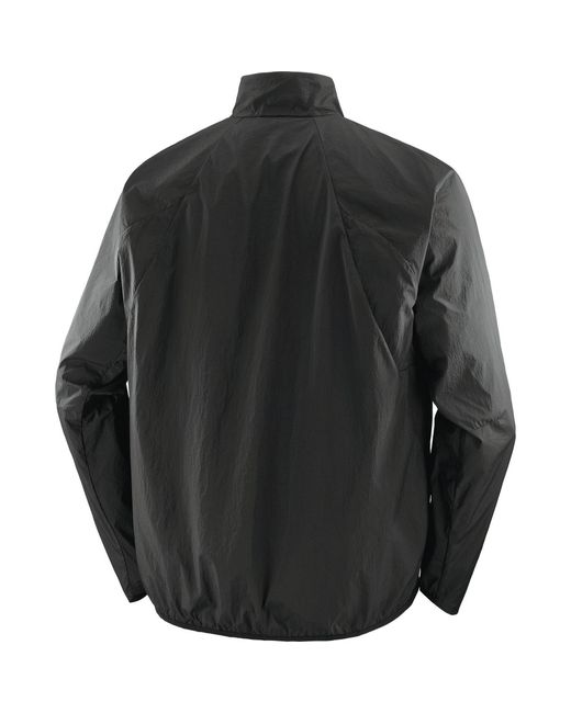 Salomon Black Shakeout Fly Running Jacket for men