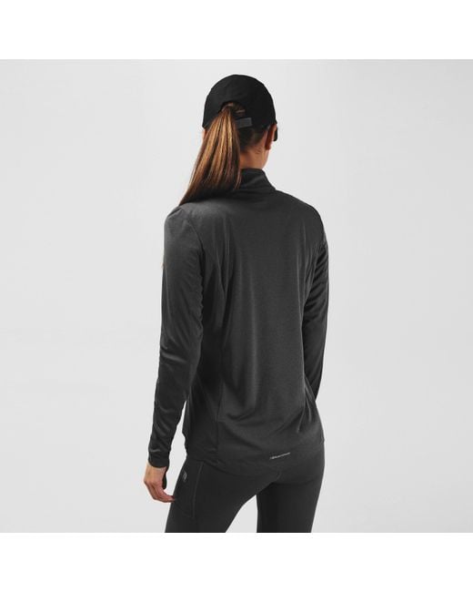 Karrimor Black Longsleeve 1/4 Zip Top Ladies
