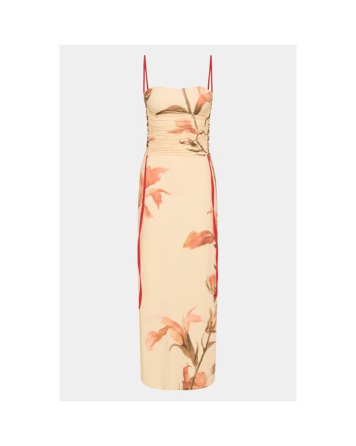 Sir Metallic Silk Serene Slip Dress