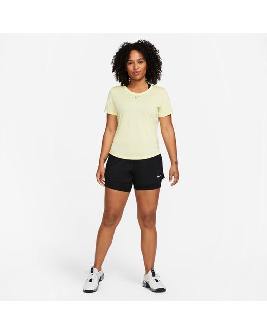 Nike Blue One Dri-Fit Mid-Rise 3 2-In-1 Shorts