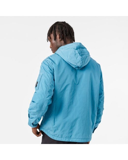 C P Company Blue C.P. Company Padded Bomber Jacket for men