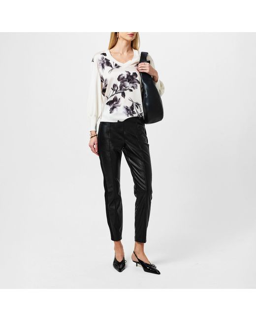 Ted Baker Black Vllada Leather Pants