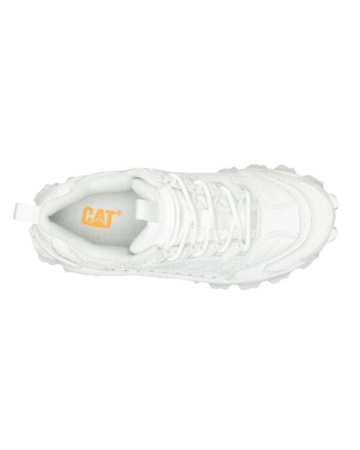 Caterpillar White Intruder Chunky Trainers for men