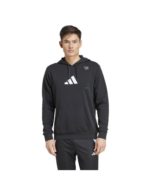 Adidas Blue Performance Hoodie for men