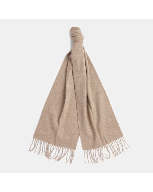 Barbour Natural Lambswool Woven Scarf