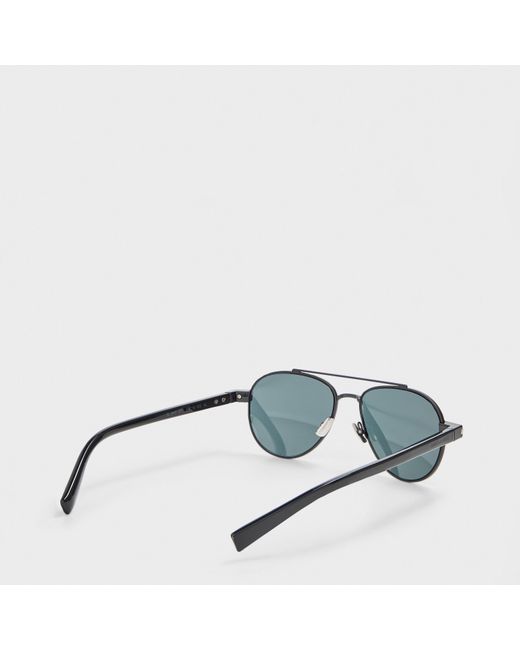 Saint Laurent Gray Sl 843 Aviator Sunglasses for men