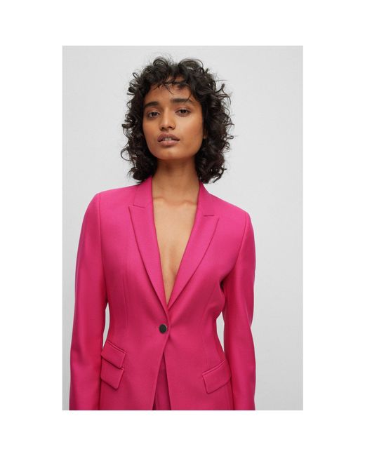 Boss Pink Juicylara2 Suit Jacket