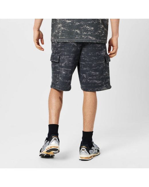 Everlast Black Camo Cargo Shorts for men