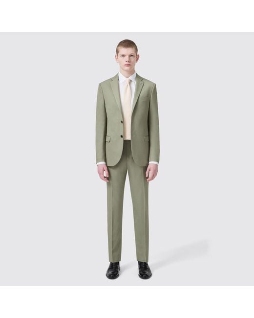 Twisted Tailor Gray Ellroy Slim Fit Trousers for men