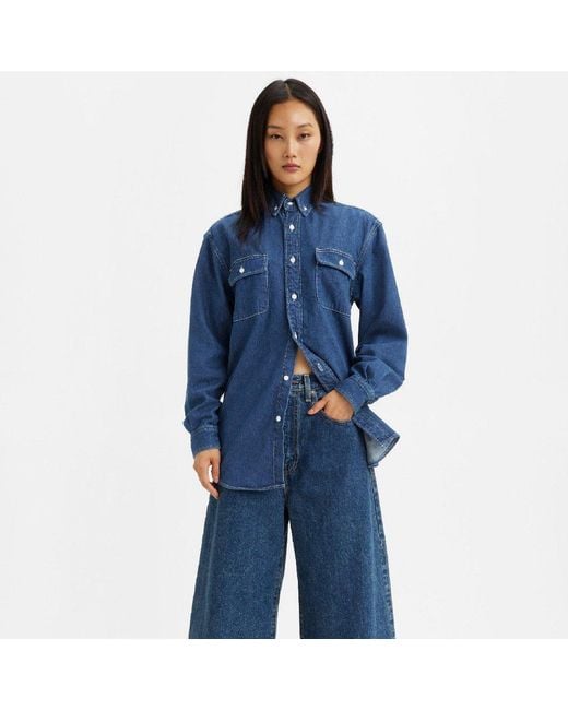 Levi's Blue Lmc Classic Denim Overshirt for men