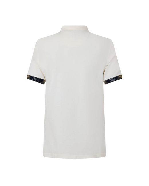 Barbour White B.Li Stanford Polo Sn64 for men