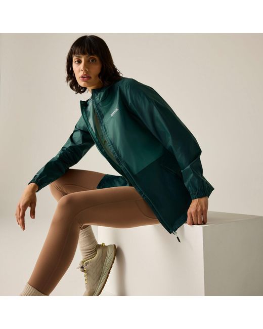 Regatta Green Pack It Iii Waterproof Jacket