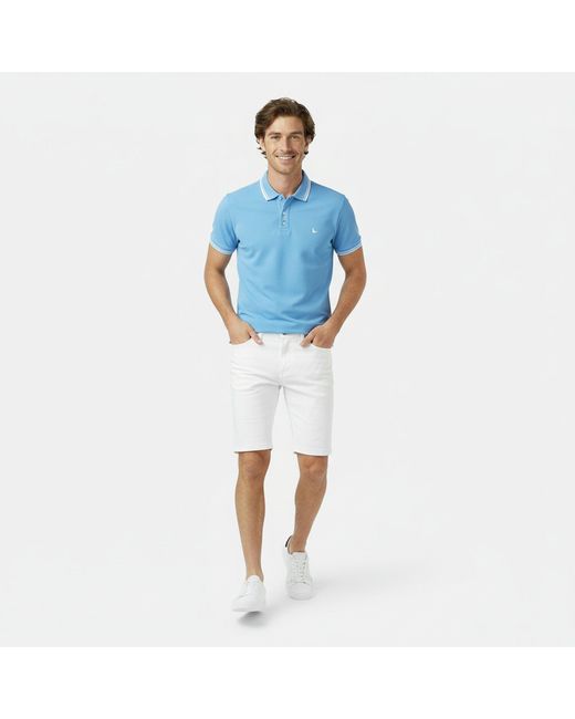 Jack Wills Blue Edgeware Tipped Polo for men