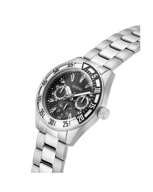 Guess Metallic Letterman Analogue Quartz Watch for men