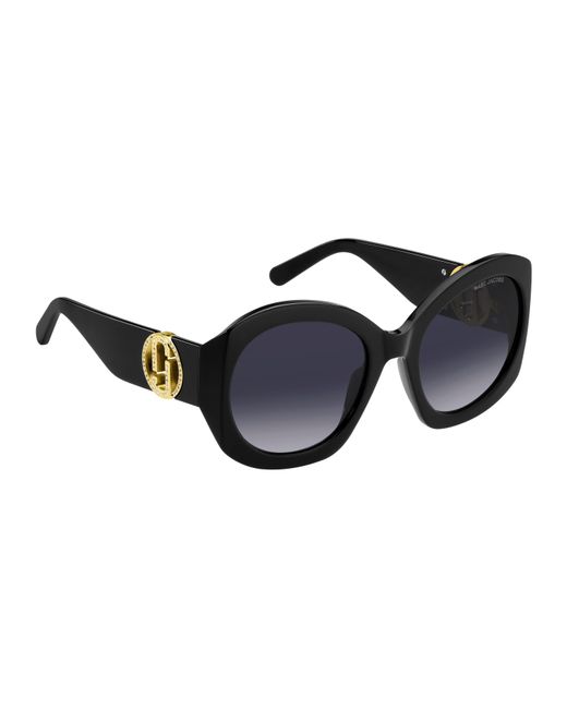 Marc Jacobs Black Round Sunglasses