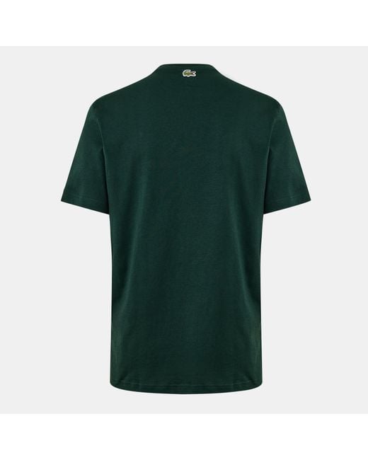 Lacoste Green Large Croc Regular Fit T-Shirt for men
