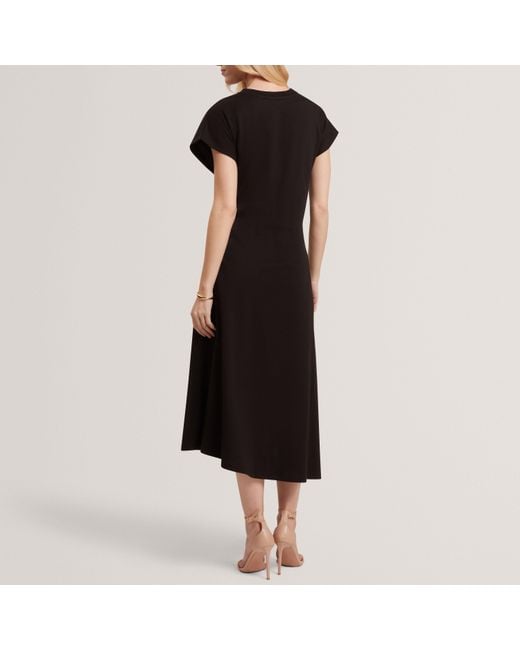Ted Baker Black Metal Trim T-Shirt Dress