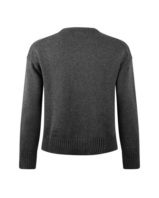 Guess Gray S Triangle Knit Jumpers Cobbleston Hthr 10
