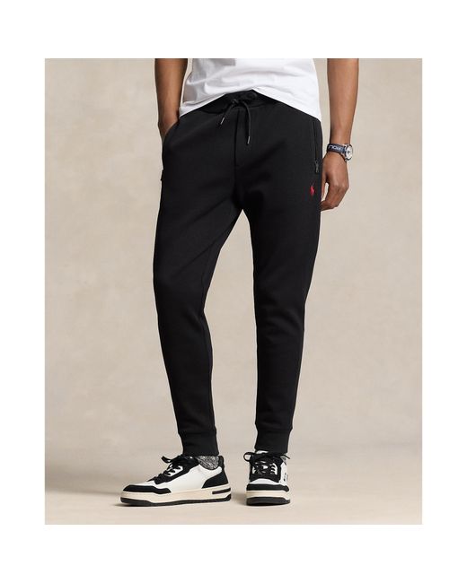 Polo Ralph Lauren Black Closed Hem Fleece Joggers for men