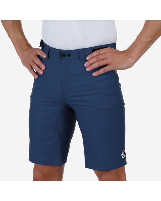 Bicycle Line Blue Ostiglia 2 Baggy Upf 50+ Knee Length Zip Pockets Mtb Shorts for men