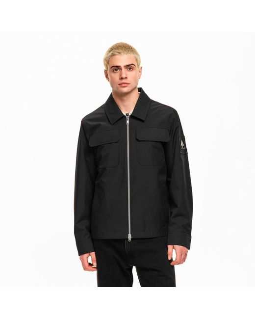Moose Knuckles Black Jacques Os Overshirt for men
